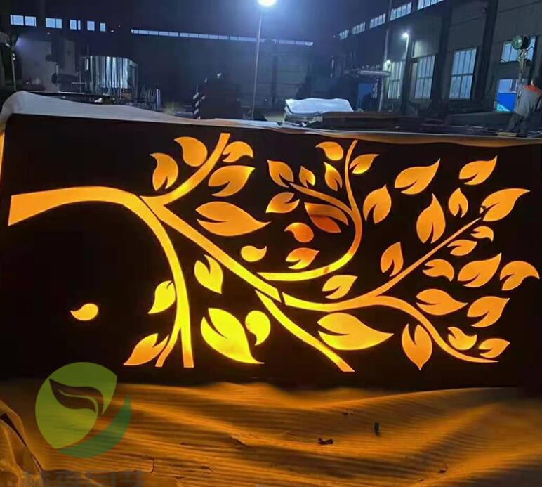 安达耐候钢板灯箱