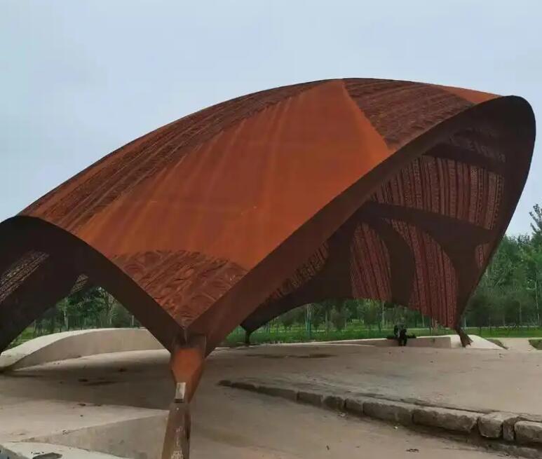 安达耐候钢幕墙案例